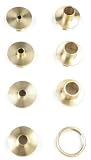 Big Horn 19604 Brass Router Bushing Set, 8-Piece