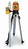 Pacific Laser Systems HVR 500 Kit, Horizontal-Vertical Rotary Laser w/Detector, Remote, 5/8-11 Tripod & Grade Rod
