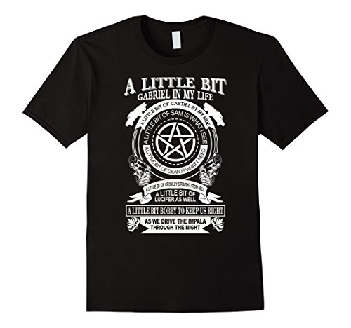 Men's A little Bit Gabriel in my life. A Little Bit of Castiel by  2XL Black