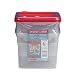 Cambro Set of 2 Square Food Storage Containers with Lids, 6 Quart