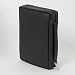 Books : Bible Cover: Medium Black Genuine Leather