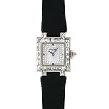 Chaumet Ladies 18k White Gold and Diamond Square Watch With Sapphires! by Style de Chaumet