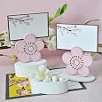Cherry Blossom Place Card Favor Boxes with Designer Place Cards (Set of 12) - Baby Shower Gifts & Wedding Favors