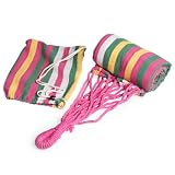 Rio Pink Stripe Hammock in Carry Bag