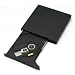COMBO DRIVE Super Slim CD-RW / DVD-ROM USB External Drive (Black) for ASUS EeePC Acer Aspire and any computer with USB 2.0 or 1.0 ports