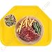 CAMBRO: Mustard 13-3/4 x 21-5/8 (35x55 cm) Trapezoid Trays, 12/PK, 3555TR-504