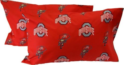 Ohio State Buckeyes Printed Pillow Case (Set of 2)