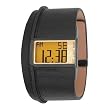 Diesel #DZ7089 Men's Wide Leather Strap LCD Digital Watch