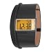 Diesel #DZ7089 Men's Wide Leather Strap LCD Digital Watch
