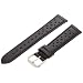 Hadley-Roma Men's MSM844RA-180 18-mm Black Driver Leather Watch Strap