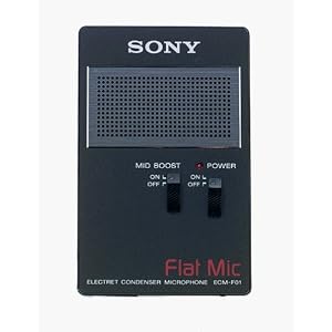 Sony ECM-F01 Boundary Effect Microphone with Omni-Directional Pick-Up Pattern