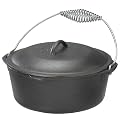 Lodge 5-qt. Cast-Iron Covered Dutch Oven with Spiral Handle