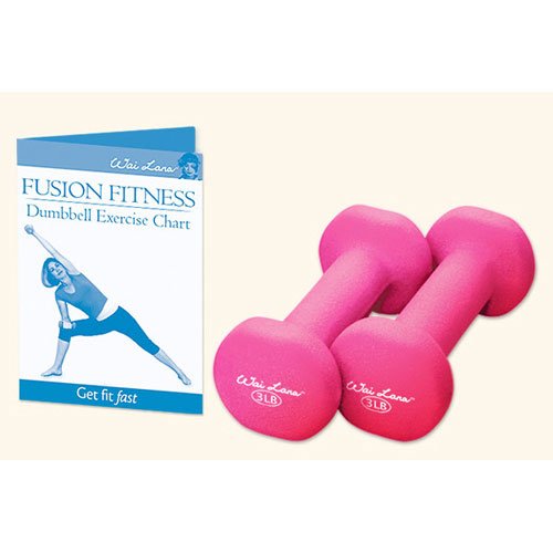 Wai Lana Kits: Pink Neoprene Dumbbell, 3LB