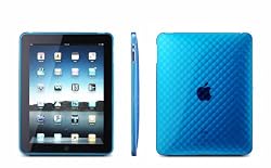CTCstore Blue Diamond Premium Crystal TPU Silicone Skin Case for APPLE iPad 3G tablet / Wifi model 16GB, 32GB, 64GB