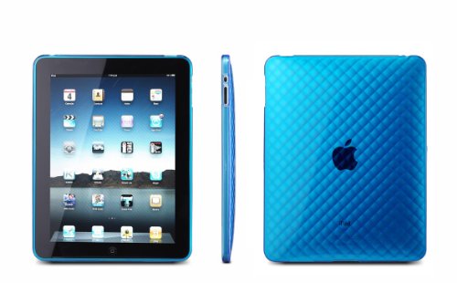 CrazyOnDigital Clear Wave Premium Crystal Candy TPU Silicone Skin Case for Apple iPad 3G Tablet / Wifi Model 16gb, 32gb, 64gb