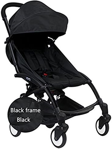 City Sea Sky Newborn Infant Foldable Baby Stroller Umbrella Trolley Pushchair Pram Travel Portable Lightweight Strollers (Black)