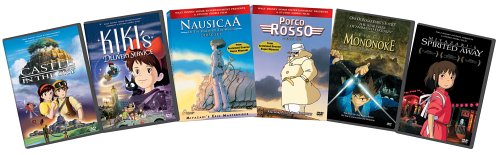 Miyazaki 6 Pack (Castle in the Sky/Kiki's Delivery Service/Nausicaa of the Valley of the Wind/Porco Rosso/Princess Mononoke/Spirited Away)