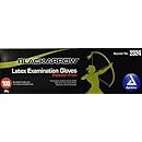 Dynarex Black Latex Exam Gloves, Powder-Free, XL, Box/100