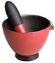 Orange-X 5.5-Inch Mortar & Pestle, Red