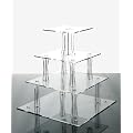 *FREE DELIVERY* 4 Tier Square Clear Acrylic Cupcake Stand from Wedding Acrylics