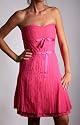 Marc by Mar Jacobs trägerloses Seidenkleid, pink