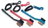 Golf Clubs Nylon/Metal Dual Bristle Bungie Brush