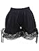 M4U Womens Lace Lolita Shorts/bloomers/Pants, color Black, fabric Cotton