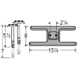 H-Shaped Twin Cast Iron Burner Straight Venturi