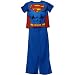 Search : Superman Costume Two Piece Youth Pajama Set (size 4/5 - 12/14)