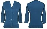 KERSH Stretch 3/4 Sleeve Cardigan