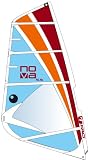 Bic Sport Nova Complete Windsurfing Rig (Blue/Orange/Red, 5.5 Square Meter Sail)