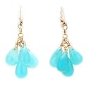 14K Gold Peruvian Opal Teardrop Briolette Earrings MADE IN AMERICA