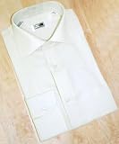 Steven Land Silver Cream Woven 100% Cotton Shirt