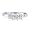 1 1/2ct Princess Three Diamond Ring in 14K White Gold.
