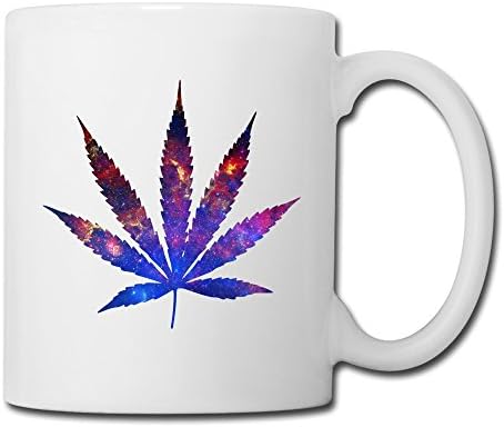 Cosmic Pot Leaf Ceramic Coffee Mug