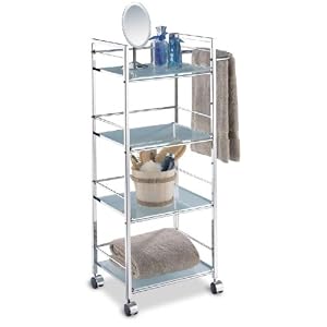 Organize It All 16724-2 Mobile Cart, Chrome by Organize It All