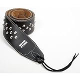 Zoom Produkt-Bild: Music Store Gitarrengurt 4663 Black Leder, Spitz-Nieten