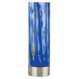 Accent Light with Mixed Blue Glass Shade
