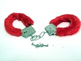 Fur handcuffs (red)