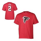 Matt Ryan Atlanta Falcons Jersey Name and Number Red T-shirt