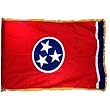 Tennessee 3x5ft Nylon Flag with Indoor Pole Hem and Fringe
