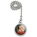 GRAPHICS & MORE Christmas Holiday Santa Claus Wreath Ceiling Fan and Light Pull Chain