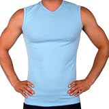 Mens New Rib V-Neck Muscle Top T-Shirt Gary Majdell Sport