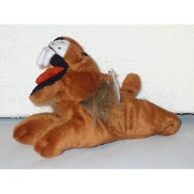 6" Razor the Saber Toothed Tiger; The Ciber Tooth Tiger; Plush Stuffed Toy