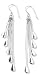 Earrings with Teardrops on Box Chains