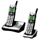 GE Digital 28021EE2 Cordless Telephone - 1 x Phone Line(s) - 1 x Headset, Phone Line - Silver, Black
