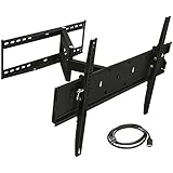 Mount-It! MI-346L TV Wall Mount Bracket Full Motion Arm For Corner Installation, Tilt, Extend, Articulating, 17.3 Inch Extension, Fits up to 65 Inch LCD, LED, OLED and 4K TV Heavy Duty 110 Lb Capacity