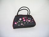 Taffeta Silk Embroidered Hand Bag / Makeu Up Bag