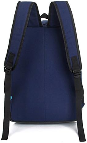 Jonesport Causal Style Lightweight Canvas Backpacks School Backpack Canvas Blue Yellow