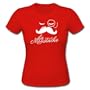 Spreadshirt, mp_003_moustache_typo, Tee shirt basique Femme